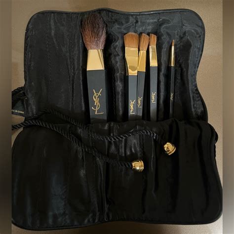 yves saint laurent makeup pouch|saint laurent makeup brushes.